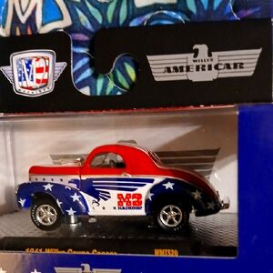 1941 Coupe Die-Cast Toy Car - Red, Blue, White